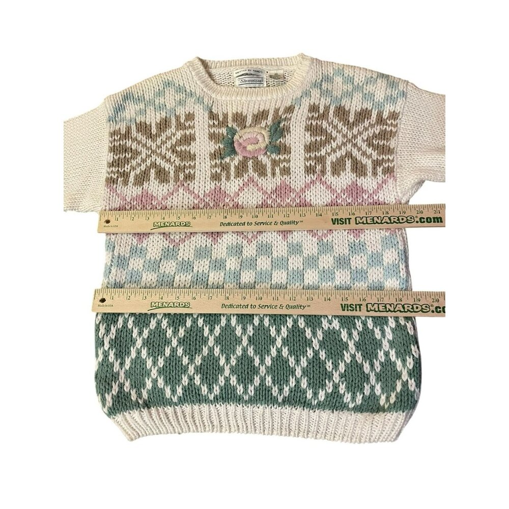 Vintage Shenanigans Sweater Womens M Used Knitted by Hand - Picture 11 of 16